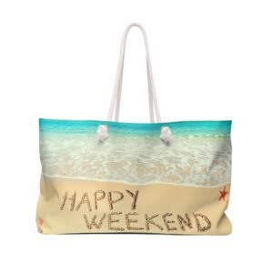 Happy Weekend Beach Bag – Carry the Joy. Catch the Breeze.